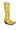 Back View Azalea Wang Ayanna Gold Cowboy Boot