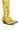 Full View Azalea Wang Ayanna Gold Cowboy Boot