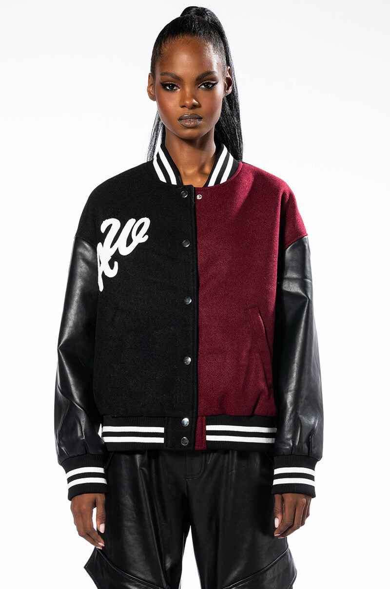 Detail View Azalea Wang Back To School Varsity Bomber