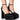 Front View Azalea Wang Baddest Of Them All Chunky Pump In Black