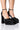 Front View Azalea Wang Baddest Of Them All Chunky Pump In Black