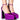 Front View Azalea Wang Baddest Of Them All Chunky Pump In Purple