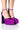 Front View Azalea Wang Baddest Of Them All Chunky Pump In Purple