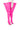 Front View Azalea Wang Baize Thigh High Boot In Pink