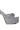 Full View Azalea Wang Bali Glitter Chunky Sandal In Silver