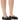 Front View Azalea Wang Ballet Diamante Black Flat