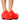 Front View Azalea Wang Balm Red Pu Clog