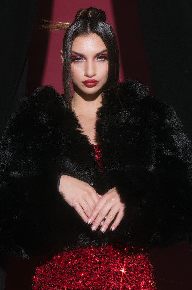 AZALEA WANG BAPE FAUX FUR PANEL JACKET view 0