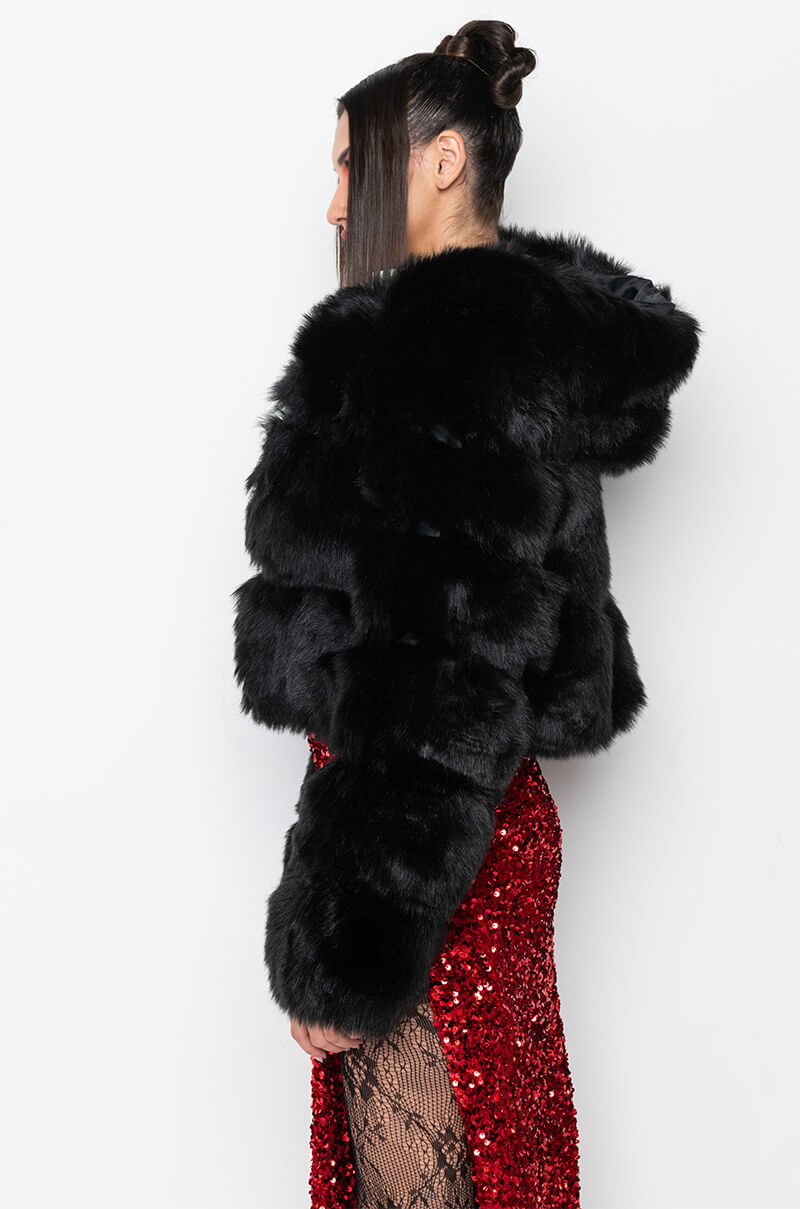 Full View Azalea Wang Bape Faux Fur Panel Jacket