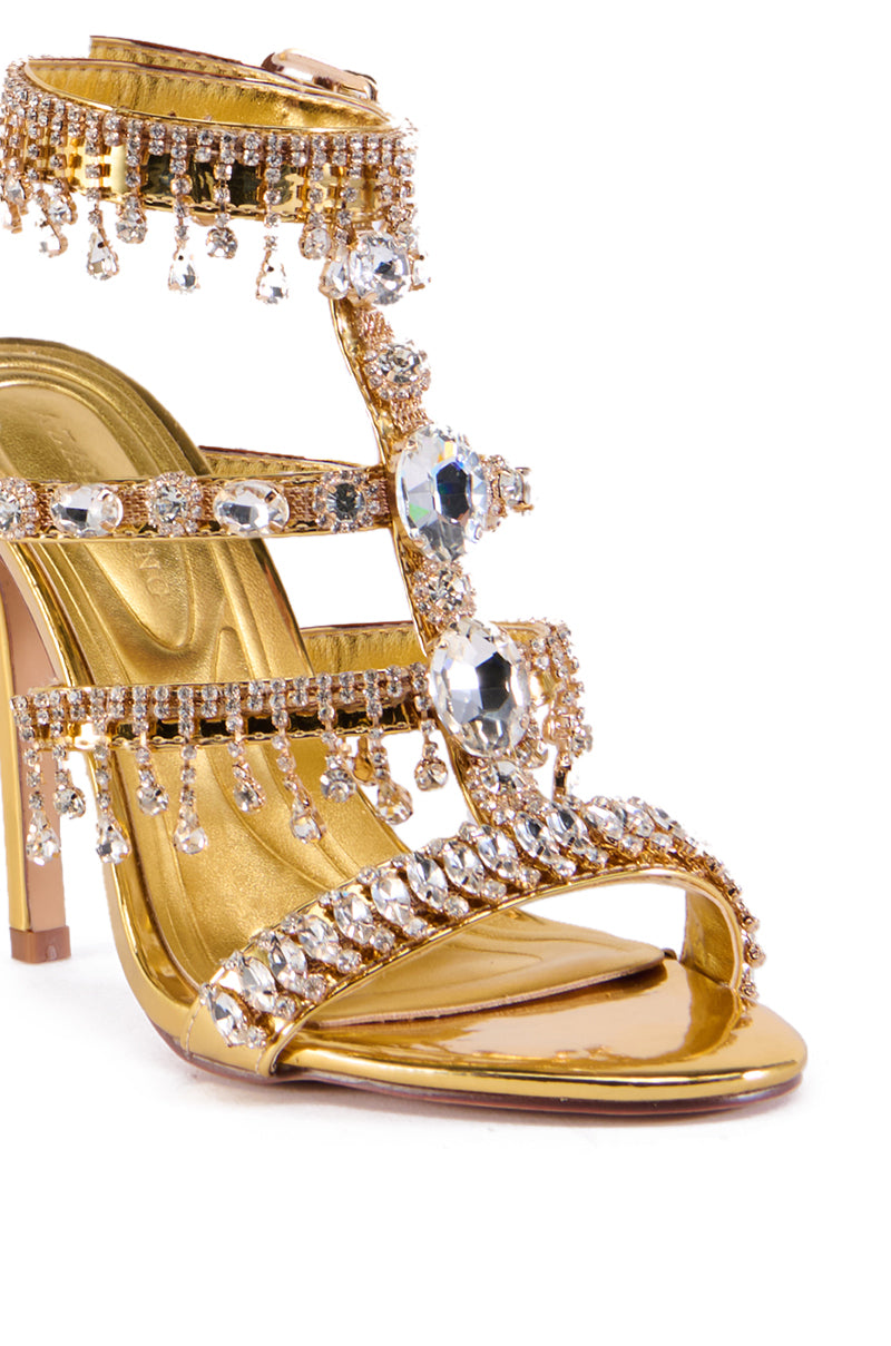 Extra View Azalea Wang Baptista Gold Sandal 4