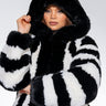 Front View Azalea Wang Bdubs Fur Jacket With Hood