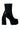 Side View Azalea Wang Be Your Girl Chunky Platform Bootie With Four Way Stretch In Black