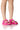 Front View Azalea Wang Beachy Bum Pink Sandal