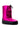 Back View Azalea Wang Becky Metallic Lined Snow Bootie In Pink