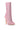 Back View Azalea Wang Behida Pink Sparkle Sock Bootie