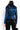 Back View Azalea Wang Benny Fur Collar Snake Jacket in Blue Multi