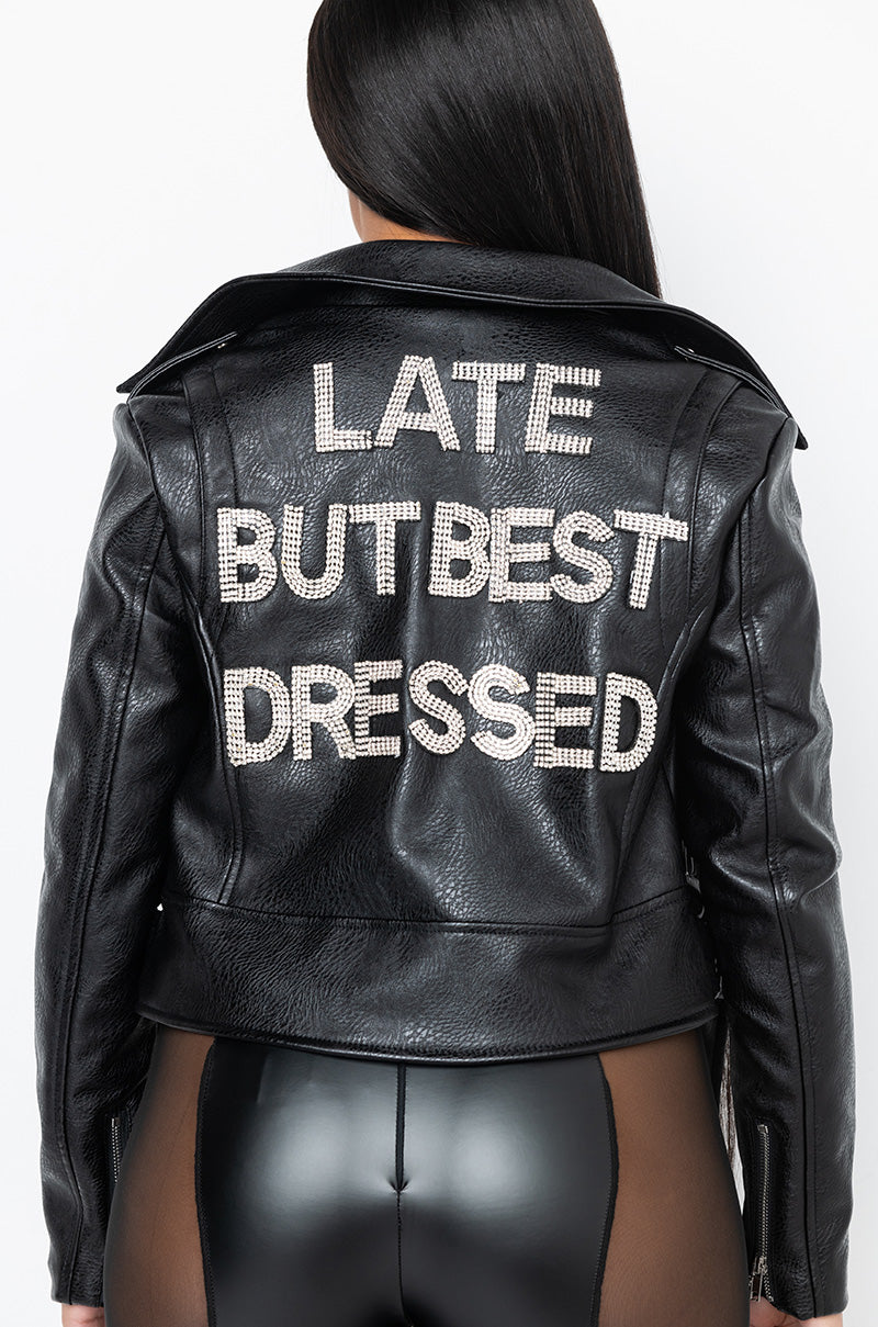 BEST DRESSED BLING MOTO JACKET AKIRA BEST DRESSED BLING MOTO JACKET AKIRA