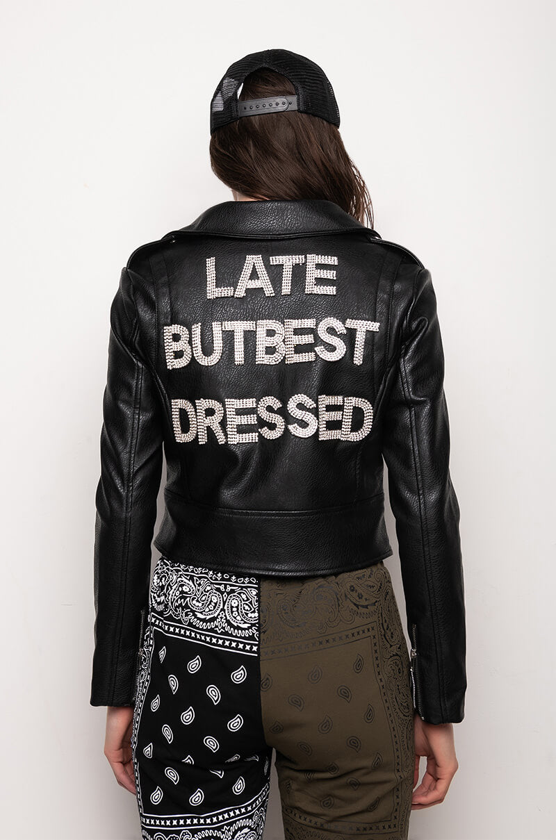 BEST DRESSED BLING MOTO JACKET – AKIRA - Main Image