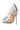 Detail View Azalea Wang Blakely Embellished Pvc Stiletto Pump In Silver