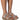 Front View Azalea Wang Bling Me Out Flat Sandal In Nude