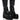 Front View Azalea Wang Blizzard Chunky Western Boot In Black