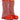 Front View Azalea Wang Bloomfield Embellished Boot In Red