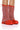 Front View Azalea Wang Bloomfield Embellished Boot In Red