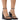 Front View Azalea Wang Blush Chunky Embellished Sandal In Black