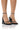 Front View Azalea Wang Blush Chunky Embellished Sandal In Black