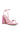 Back View Azalea Wang Blush Chunky Embellished Sandal In Pink