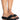 Front View Azalea Wang Bodega Braided Flat Sandal In Black