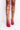 Back View Azalea Wang Bondage Lace Up Stiletto Sandal In Coral in Coral