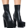 Front View Azalea Wang Booker Bootie In Black