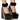 Front View Azalea Wang Boudoir Chunky Platform Pump In Black