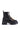 Side View Azalea Wang Bracken Black Flatform Bootie With Rainbow Laces