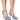 Front View Azalea Wang Break The Rules Embellished Pump In Denim