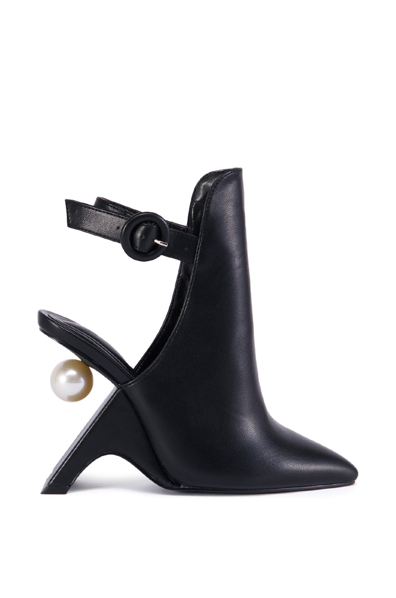 AZALEA WANG BREAN PEARL WEDGE MULE INVERSE HEEL view 0