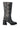 Side View Azalea Wang Bronson Black Rhinestone Embellished Boot