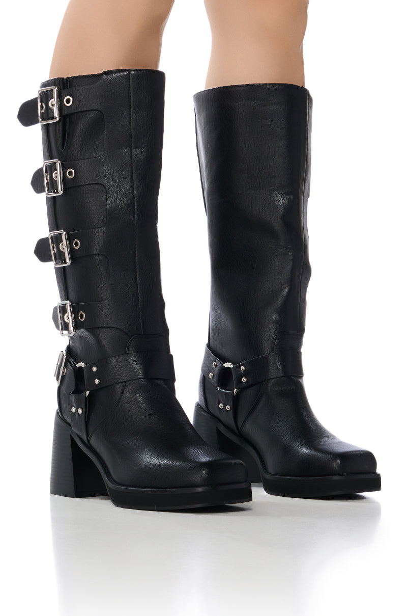 AZALEA WANG BRONSON CHUNKY MOTO BOOT view 0