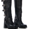 Front View Azalea Wang Bronson Chunky Moto Boot