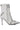 Side View Azalea Wang Brooklyn Pu Bootie In White