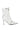 Side View Azalea Wang Brooklyn Pu Bootie In White