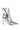 Side View Azalea Wang Brooklyn Stiletto Bootie In Silver