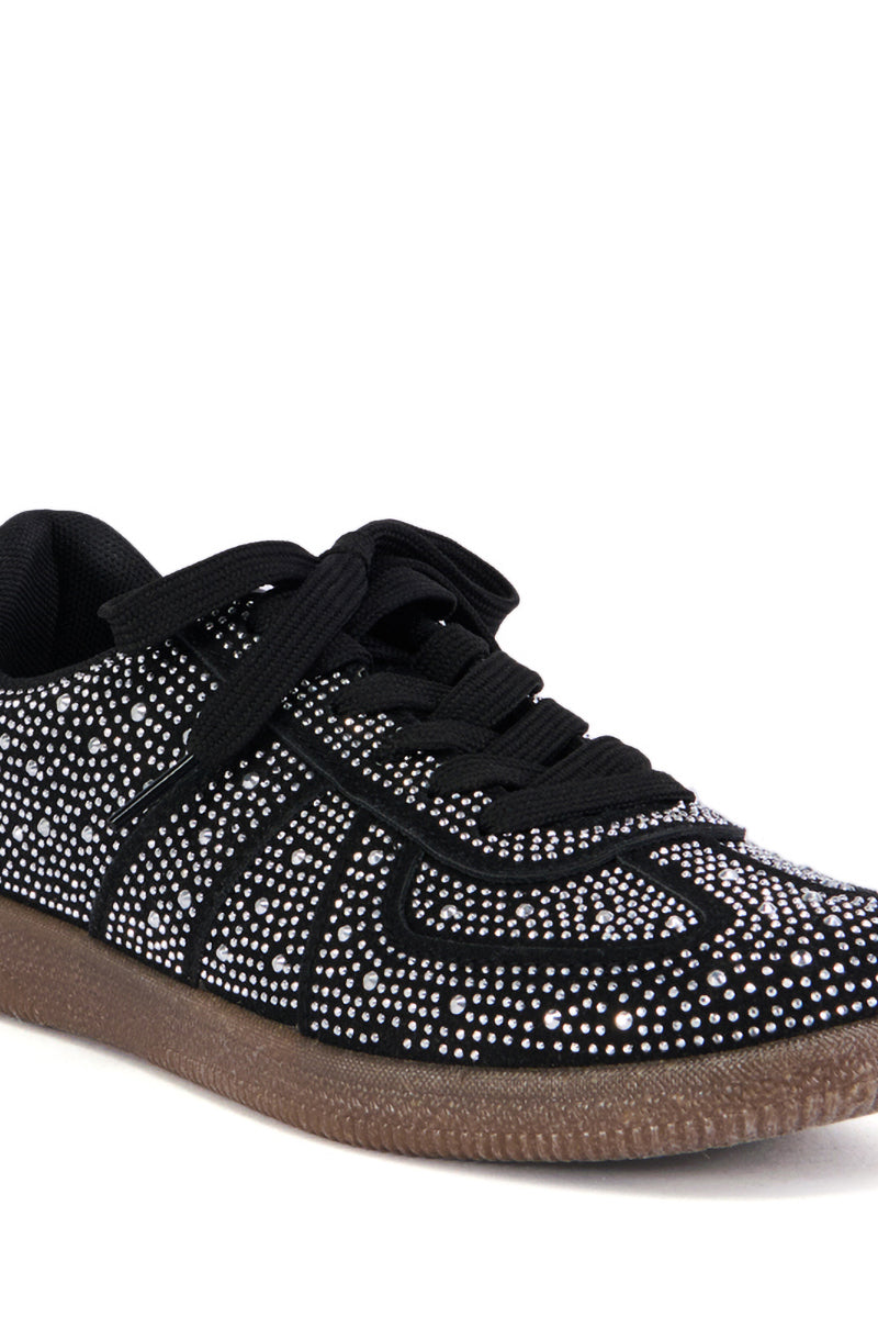 Full View Azalea Wang Bryar Black Embellished Sneaker
