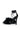 Full View Azalea Wang Bunny Fur Stiletto Sandal In Black