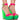 Front View Azalea Wang Butterscotch Color Blocked Sandal In Green