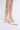 Front View Azalea Wang Cacio Bone Lace Up Ballet Flat