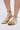 Side View Azalea Wang Cacio Gold Lace Up Ballet Flat