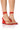 Side View Azalea Wang Caddie Strappy Wedge Sandal In Red