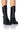 Front View Azalea Wang Calibri Black Chunky Bootie